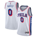 Tyrese Maxey Philadelphia 76ers Swingman Association Jersey - White - Youth product image 1, provided for visual reference