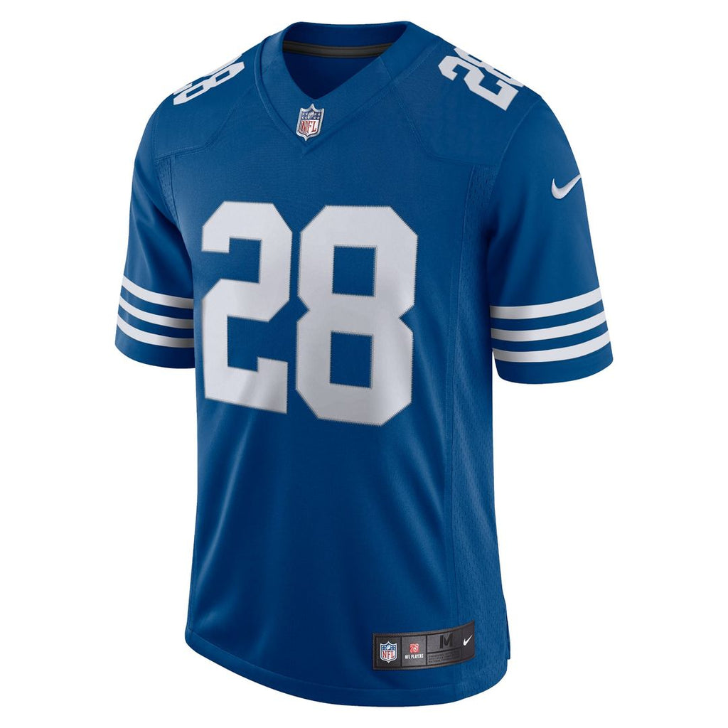 Indianapolis Colts Jonathan Taylor Royal Alternate Vapor Limited Jersey product image 2, provided for visual reference and
