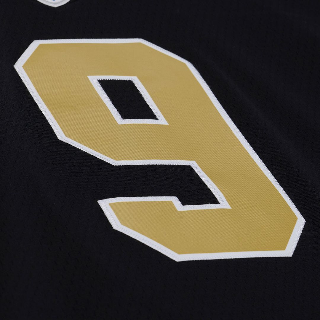 New Orleans Saints Drew Brees Black 2009 Legacy Jersey product image 5, provided for visual reference and product detail