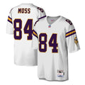 Minnesota Vikings Randy Moss White Legacy Replica Jersey product image 1, provided for visual reference and product detail