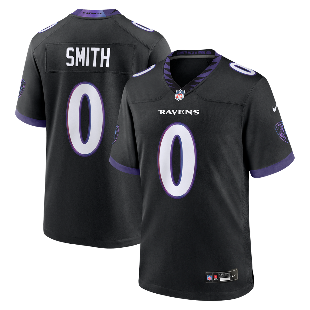 Baltimore Ravens Roquan Smith Purple Alternate Game Jersey product image 7, provided for visual reference and product detail