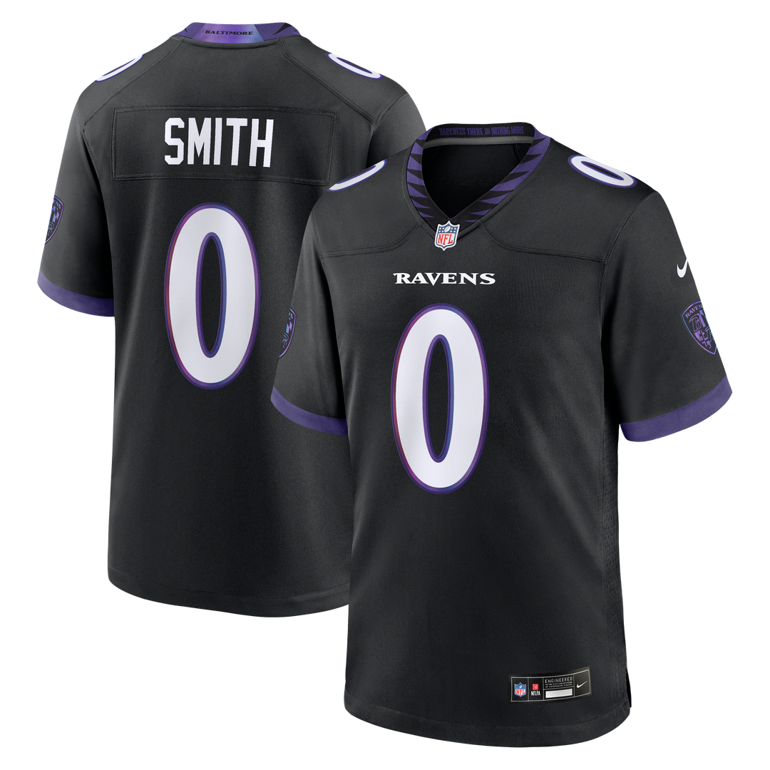 Baltimore Ravens Roquan Smith Purple Alternate Game Jersey product image 7, provided for visual reference and product detail