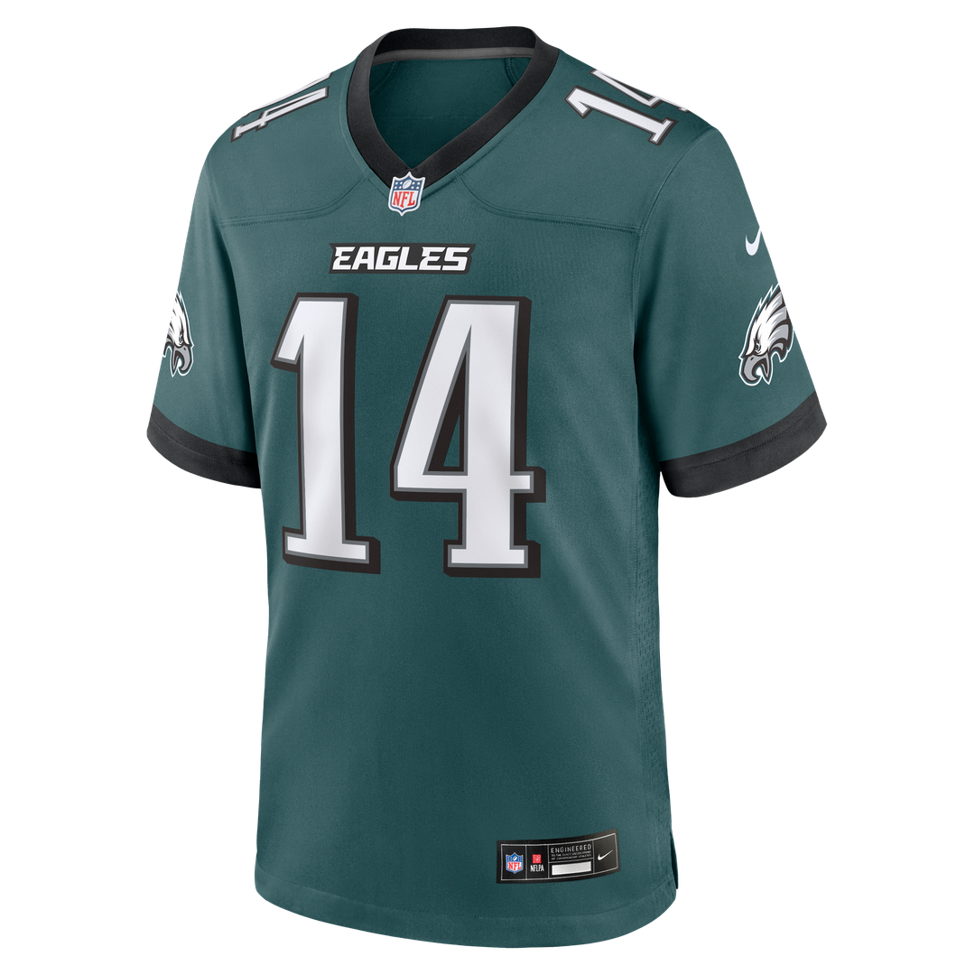 Philadelphia Eagles Andy Dalton Midnight Green Team Game Jersey product image 2, provided for visual reference and product