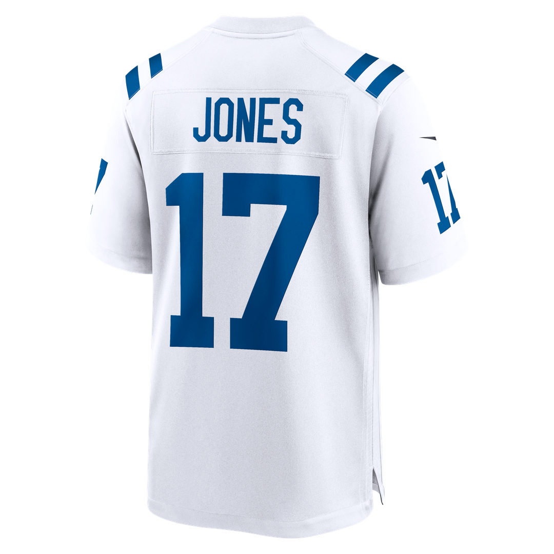 Indianapolis Colts Daniel Jones White Game Jersey product image 6, provided for visual reference and product detail review