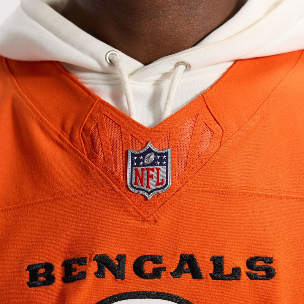 Cincinnati Bengals Joe Burrow Orange Team Vapor F.U.S.E. Elite Jersey product image 9, provided for visual reference and