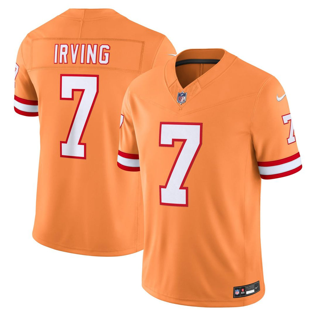 Tampa Bay Buccaneers Bucky Irving Creamsicle Alternate Vapor F.U.S.E. Stitched Limited Jersey product image 1, provided for