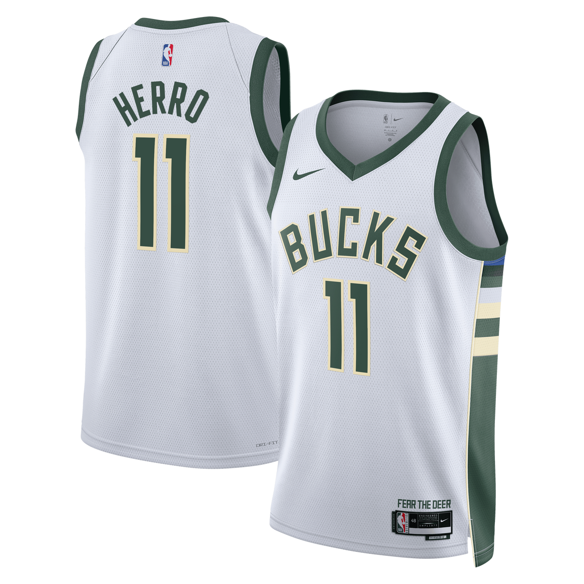 Milwaukee Bucks Association Edition Swingman Jersey - White product image 2