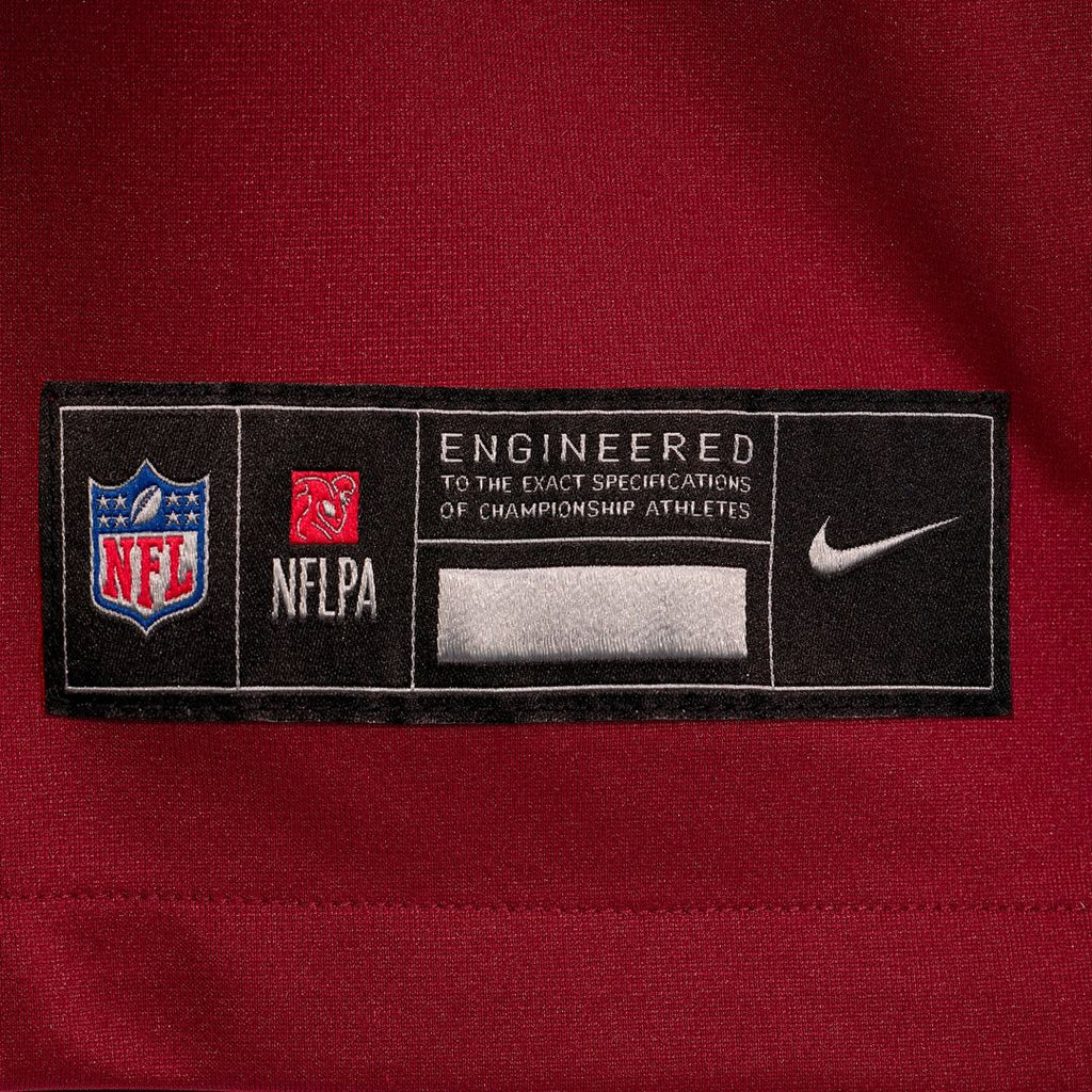 Washington Commanders Mike Sainristil Burgundy Game Jersey product image 6, provided for visual reference and product detail