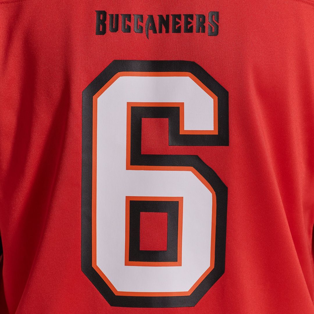 Tampa Bay Buccaneers Baker Mayfield White Away Game Jersey product image 55, provided for visual reference and product