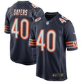 Chicago Bears Gale Sayers Navy Game Retired Player Jersey product image 1, provided for visual reference and product detail