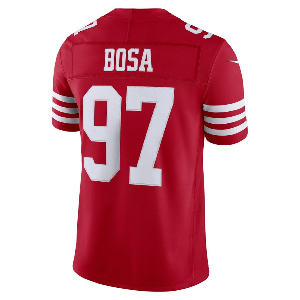 San Francisco 49ers Nick Bosa Scarlet Team Vapor F.U.S.E. Stitched Limited Jersey product image 3, provided for visual