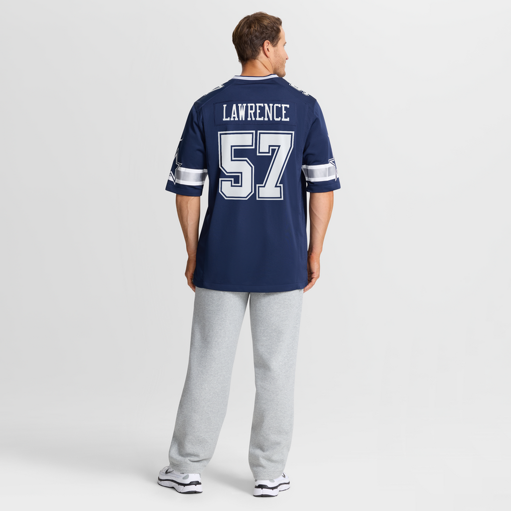 Dallas Cowboys Malachi Lawrence White Game Jersey product image 9, provided for visual reference and product detail review