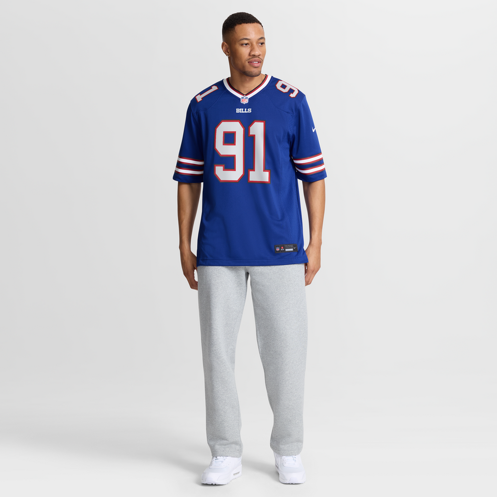 Buffalo Bills Ed Oliver Royal Team Game Player Jersey product image 7, provided for visual reference and product detail