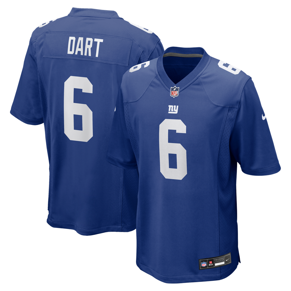 New York Giants Jaxson Dart Red Alternate Century Red Game Jersey product image 13, provided for visual reference and