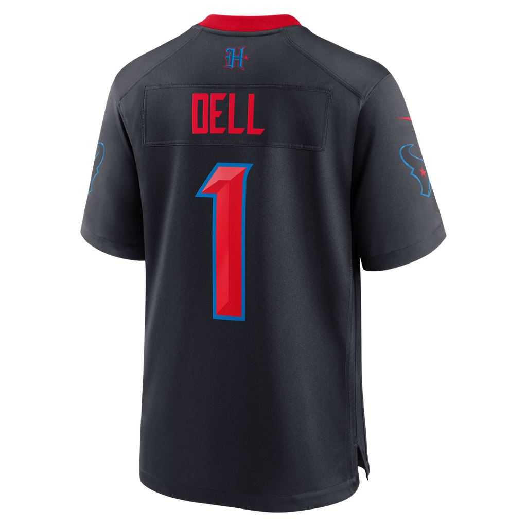 Houston Texans Tank Dell Navy Alternate Game Jersey product image 3, provided for visual reference and product detail review