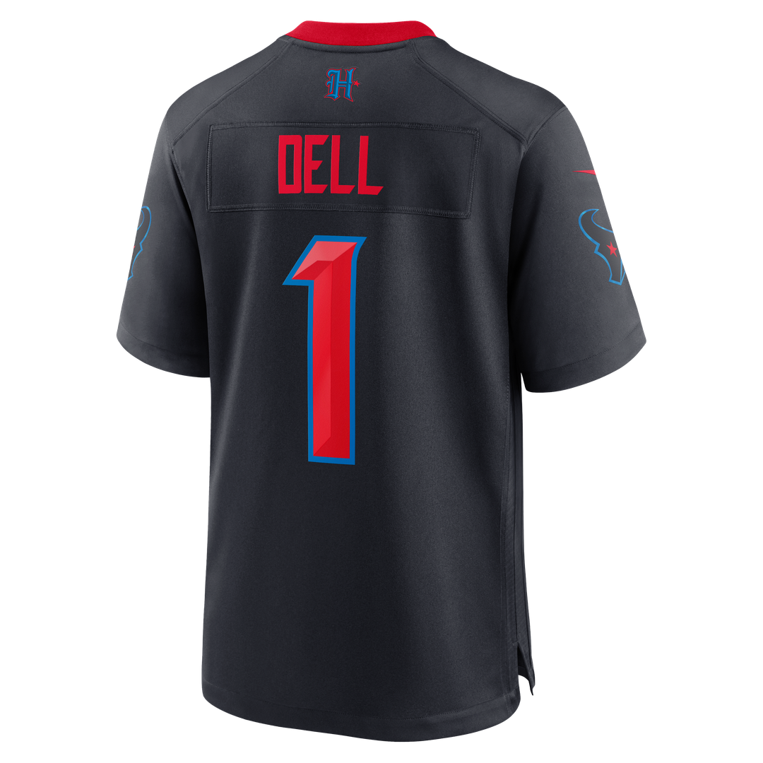 Houston Texans Tank Dell Navy Alternate Game Jersey product image 3, provided for visual reference and product detail review