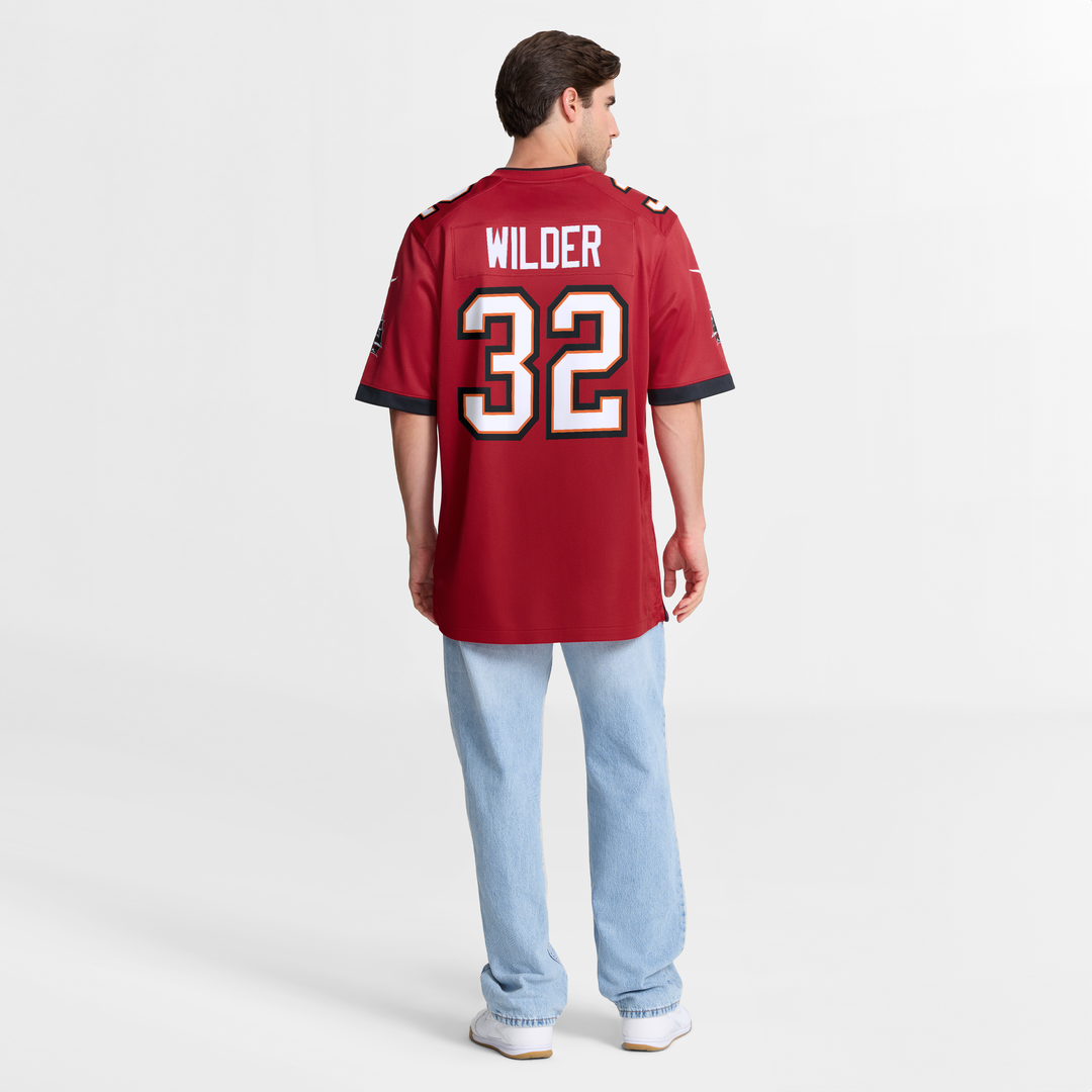 Tampa Bay Buccaneers James Wilder Red Game Retired Player Jersey product image 8, provided for visual reference and product