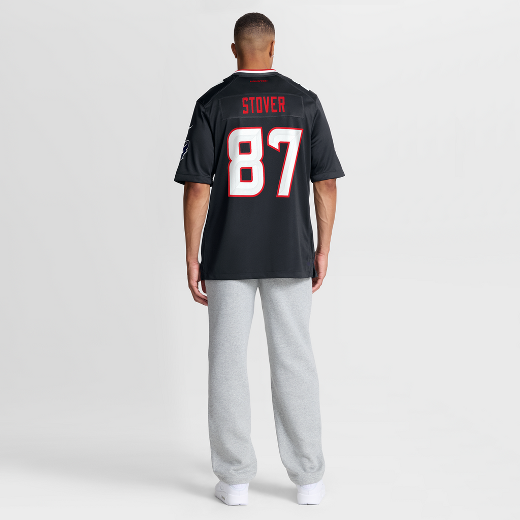 Houston Texans Cade Stover Navy Game Jersey product image 8, provided for visual reference and product detail review