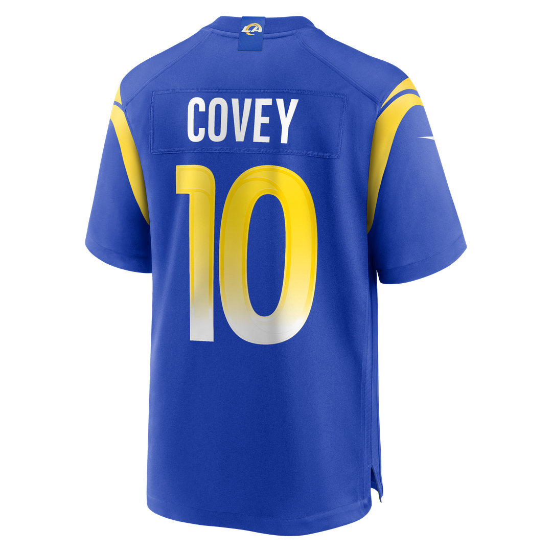 Los Angeles Rams Britain Covey Royal Team Game Jersey product image 3, provided for visual reference and product detail
