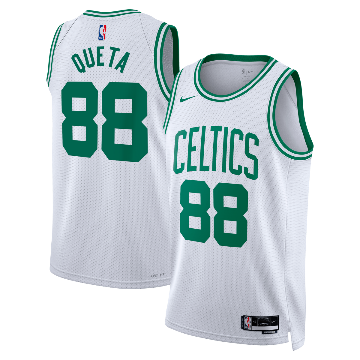 Neemias Queta Boston Celtics Association Edition Swingman Jersey - White - Unisex product image 1, provided for visual