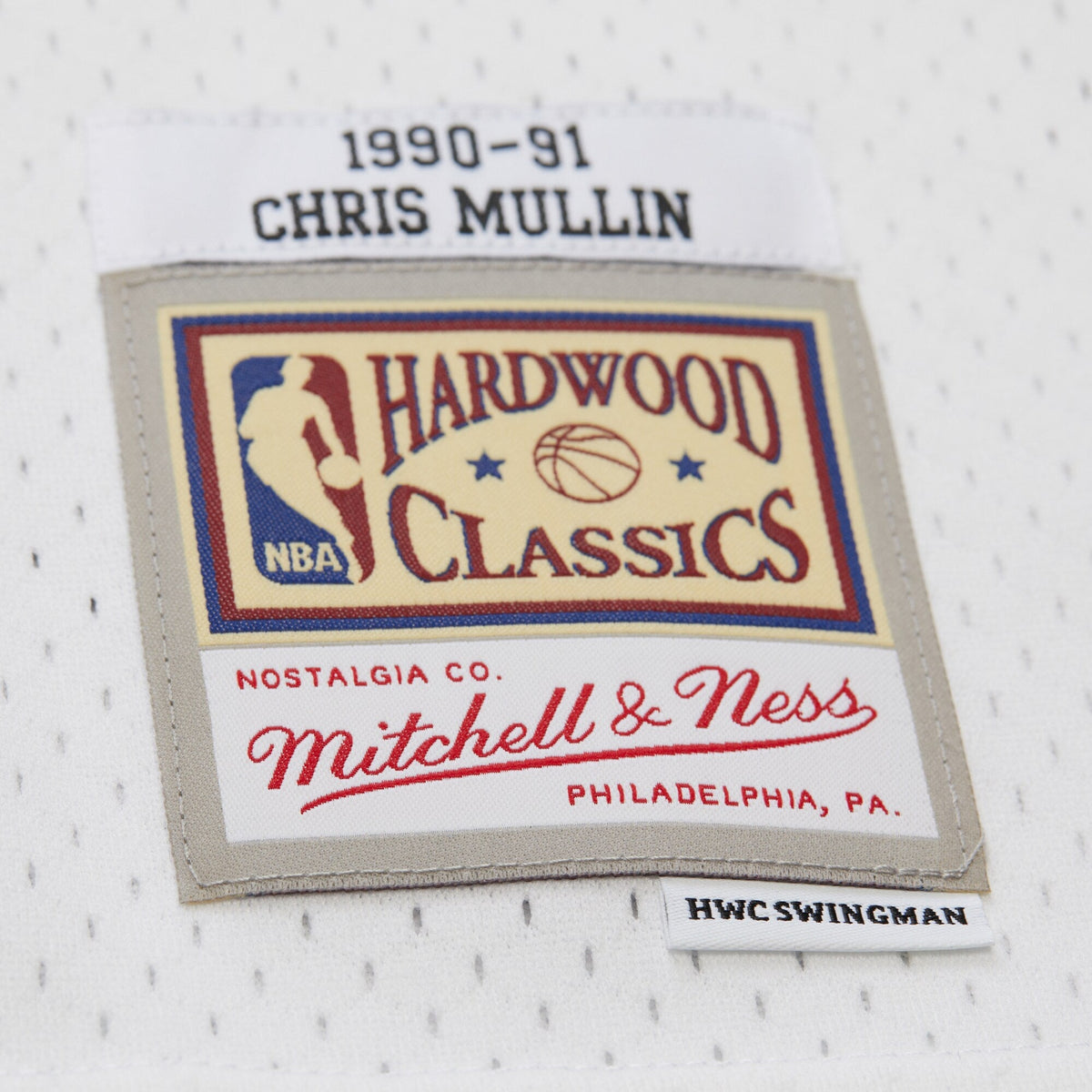 Chris Mullin Golden State Warriors 1990 Swingman Jersey product image 5, provided for visual reference and product detail