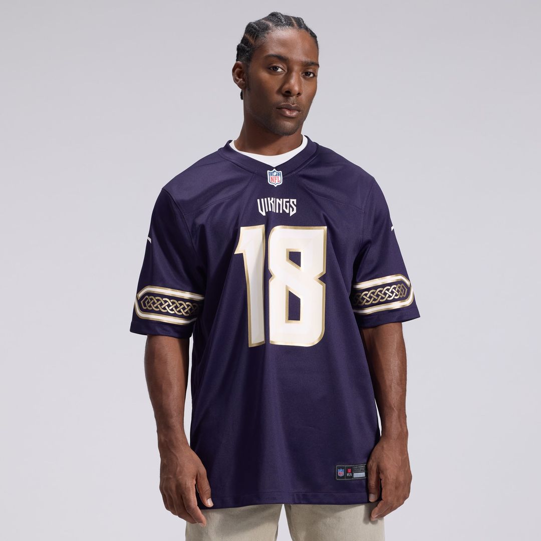 Minnesota Vikings Justin Jefferson Purple 2026 Rivalries Collection Game Jersey product image 2, provided for visual