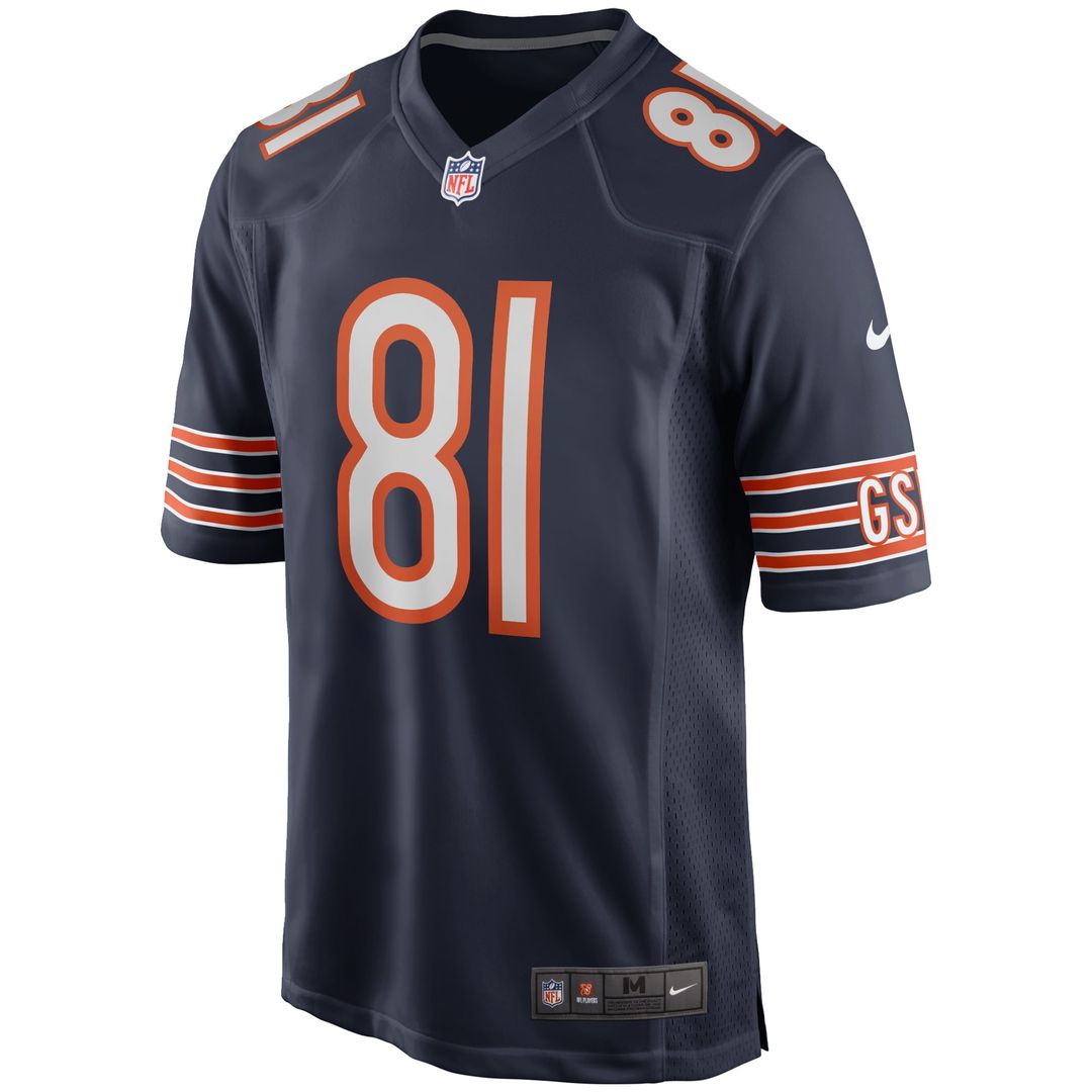 Chicago Bears Doug Atkins Navy Game Retired Player Jersey product image 2, provided for visual reference and product detail