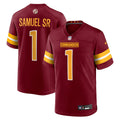 Washington Commanders Deebo Samuel Sr Burgundy Game Player Jersey product image 1, provided for visual reference and product