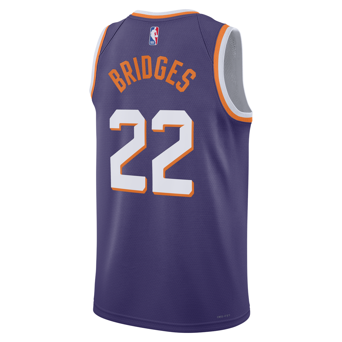 Miles Bridges Phoenix Suns Icon Edition Swingman Jersey - Purple - Unisex product image 4, provided for visual reference and