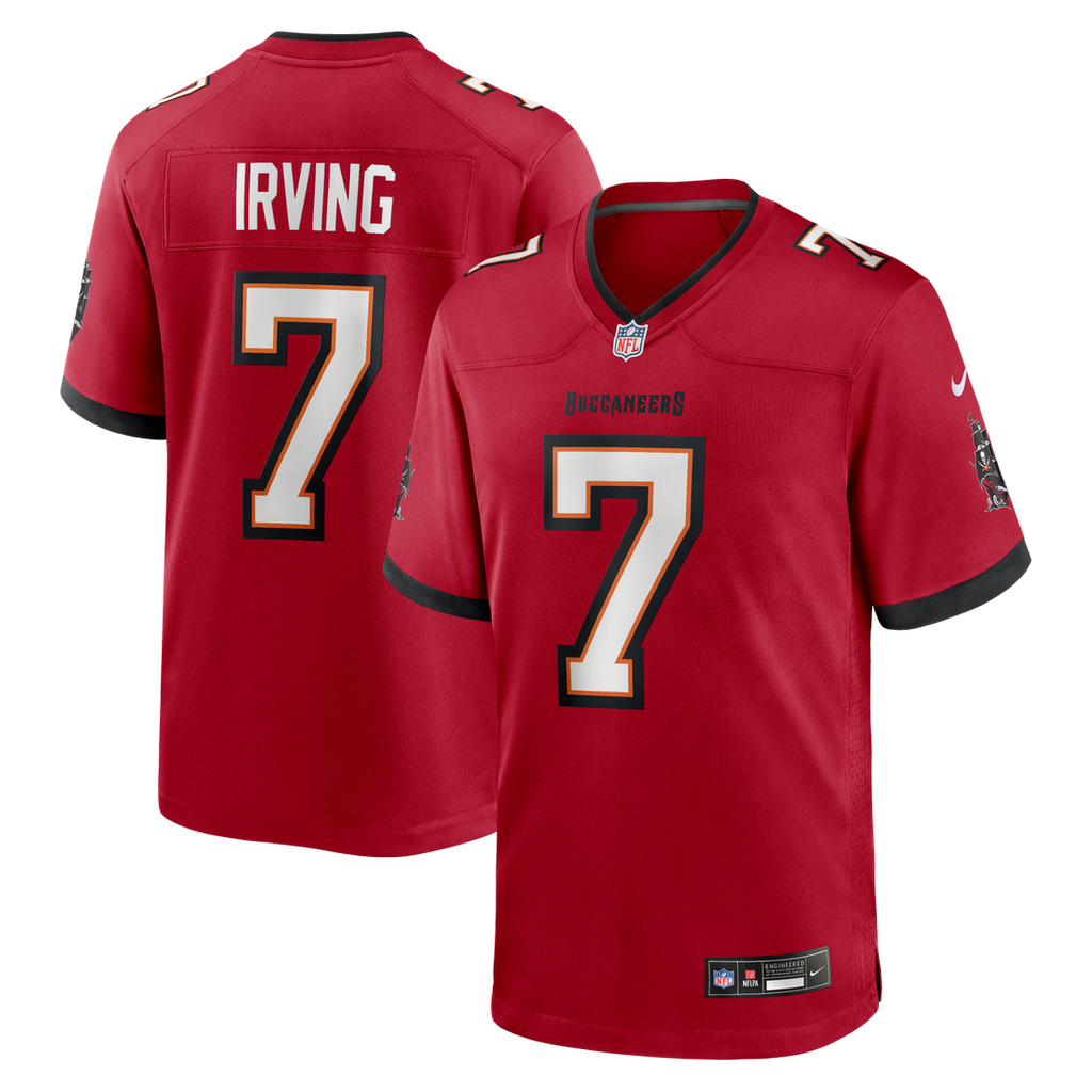 Tampa Bay Buccaneers Bucky Irving Orange Alternate Game Jersey product image 13, provided for visual reference and product
