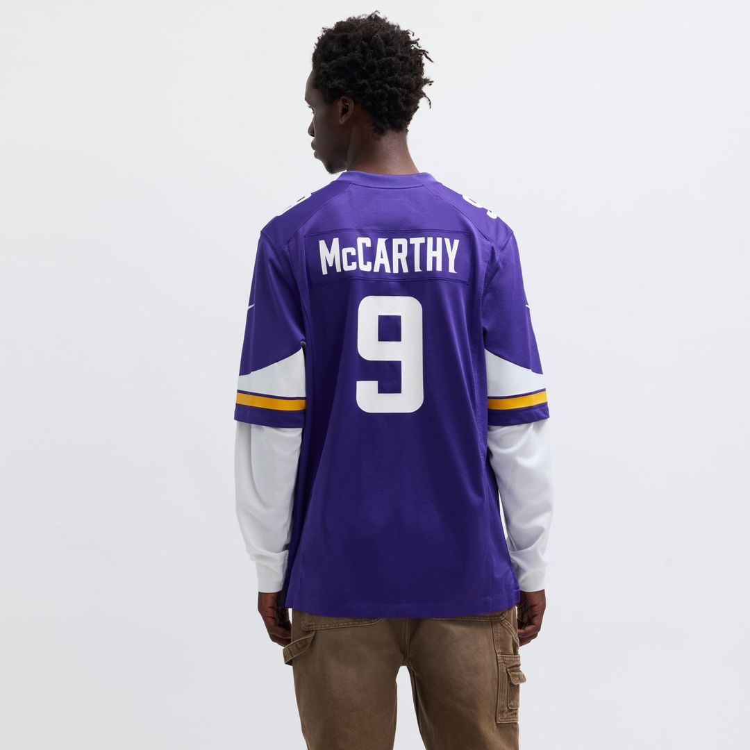 Minnesota Vikings J.J. McCarthy White Alternate Game Player Jersey product image 11, provided for visual reference and