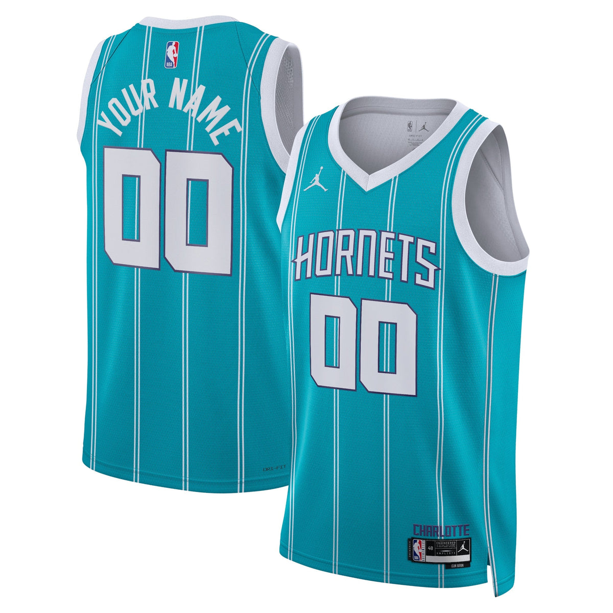 Charlotte Hornets Icon Edition Swingman Basketball Jersey - Custom - Unisex product image 1, provided for visual reference