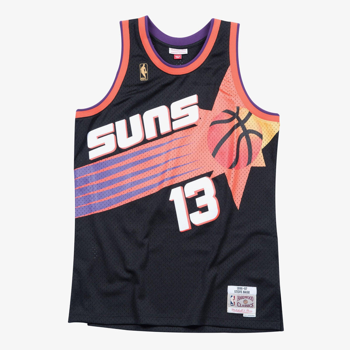 Phoenix Suns Swingman Basketball Jersey Alternate Steve Nash 1996 - 97 product image 1, provided for visual reference and