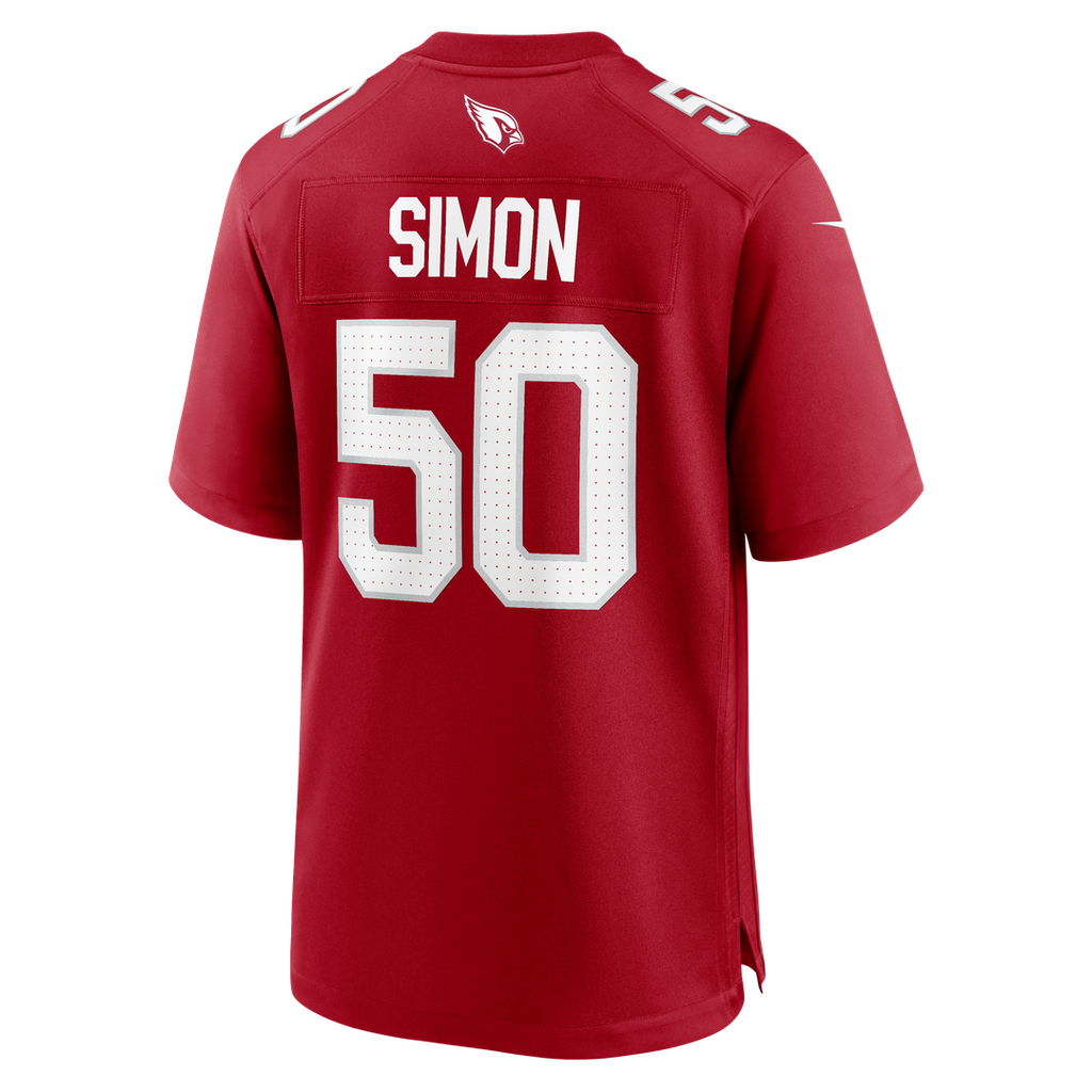 Arizona Cardinals Cody Simon Cardinal Team Game Jersey product image 3, provided for visual reference and product detail