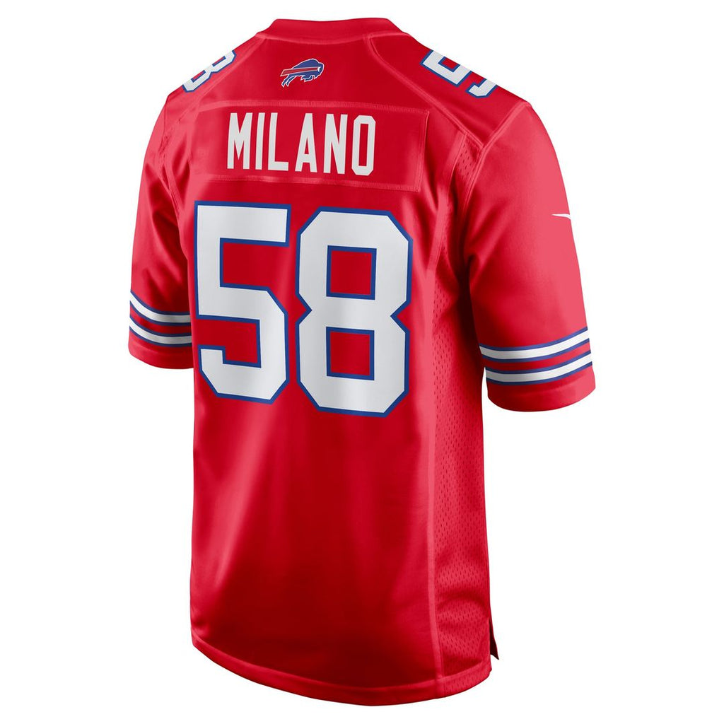 Buffalo Bills Matt Milano Royal Game Player Jersey product image 19, provided for visual reference and product detail review