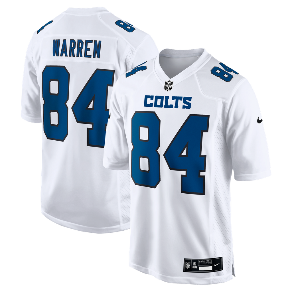Indianapolis Colts Tyler Warren Carbon Black Fashion Game Jersey product image 7, provided for visual reference and product