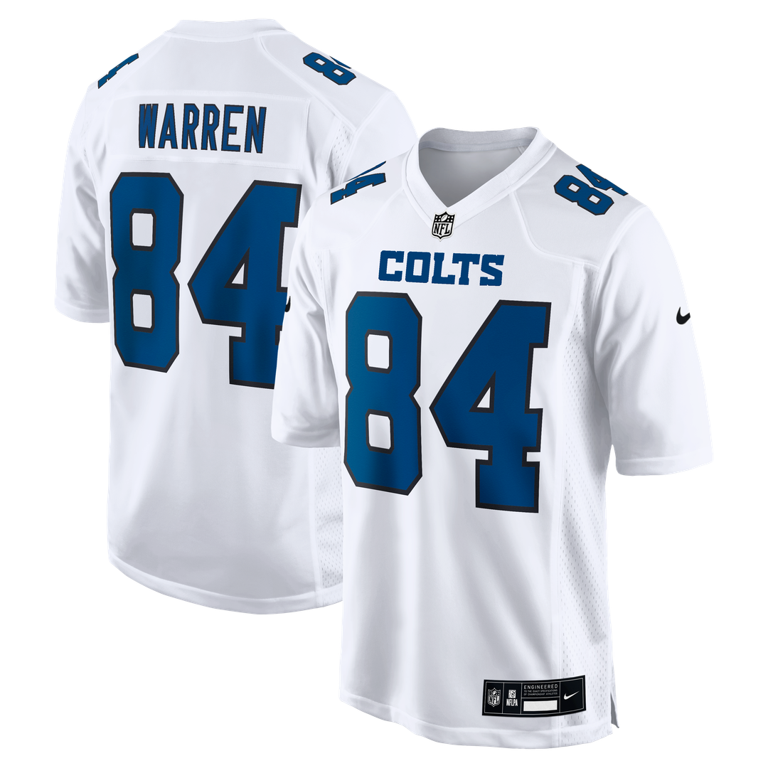 Indianapolis Colts Tyler Warren Carbon Black Fashion Game Jersey product image 7, provided for visual reference and product