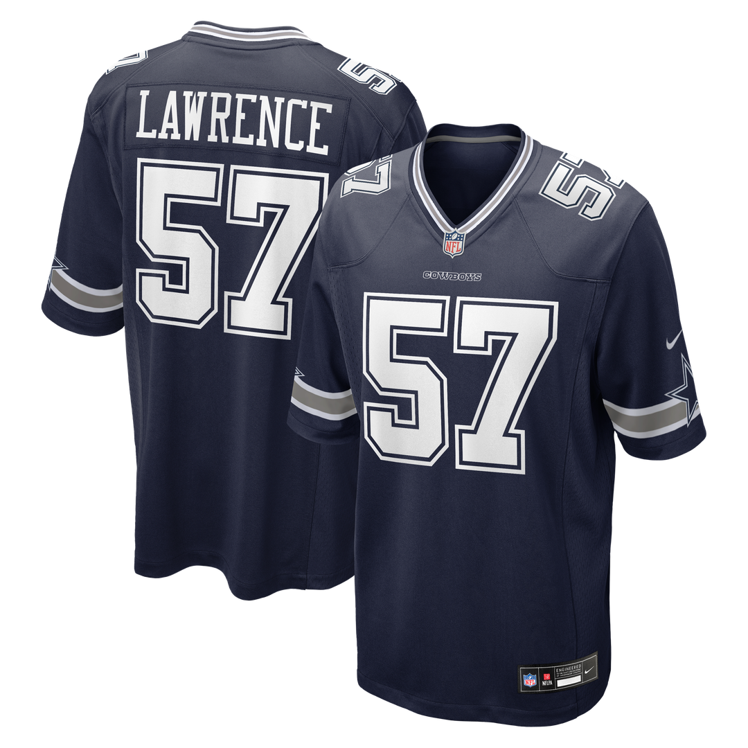 Dallas Cowboys Malachi Lawrence Navy Team Game Jersey product image 9, provided for visual reference and product detail
