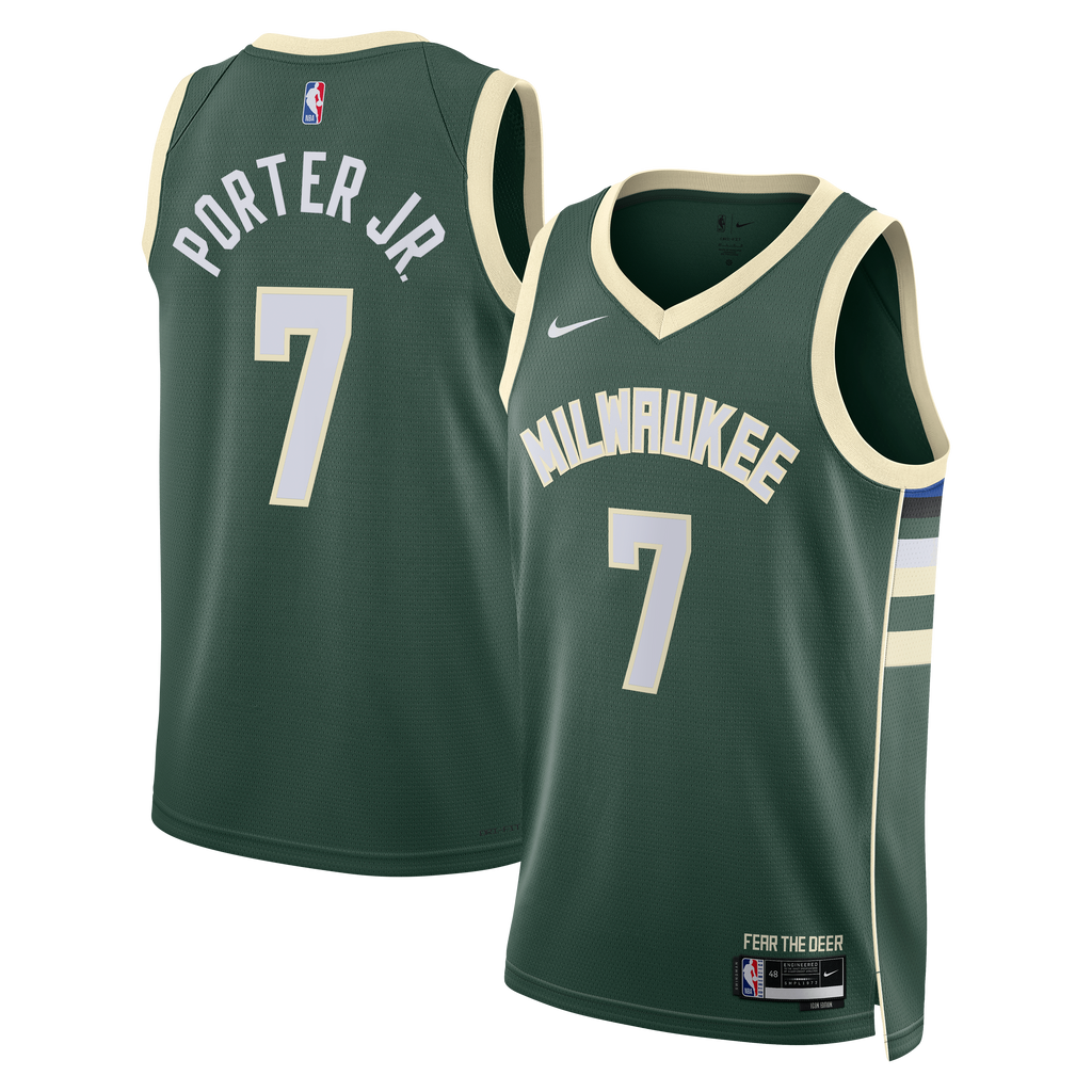 Milwaukee Bucks Nike Icon Edition Swingman Jersey - Hunter product image 2