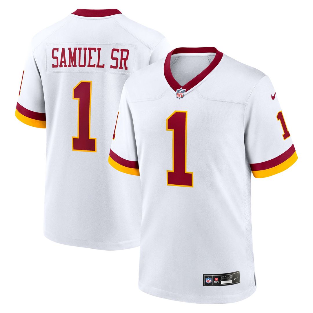 Washington Commanders Deebo Samuel Sr White Game Super Bowl Era Jersey product image 1, provided for visual reference and
