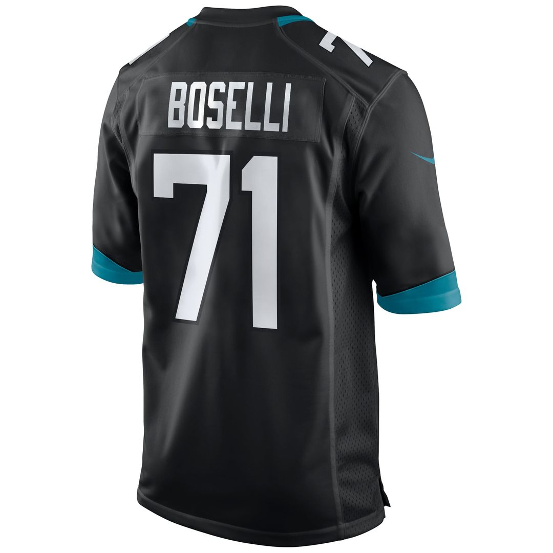 Jacksonville Jaguars Tony Boselli Black Retired Player Alternate Game Jersey product image 3, provided for visual reference