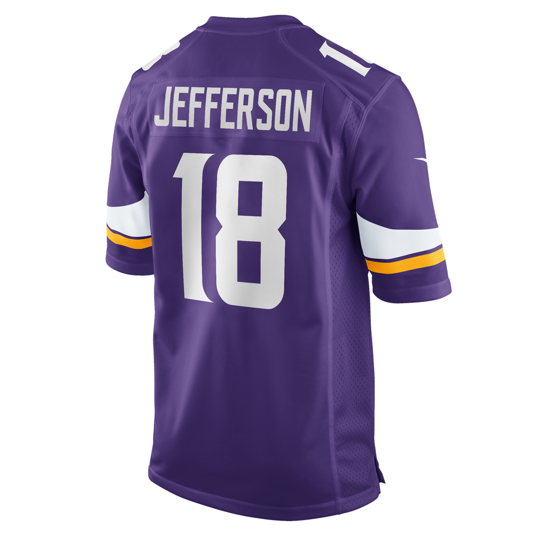 Minnesota Vikings Justin Jefferson White Game Player Jersey product image 13, provided for visual reference and product
