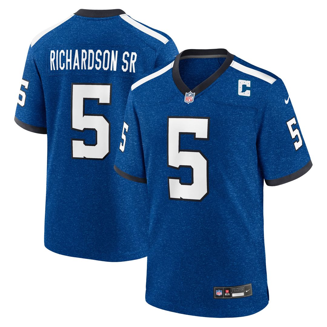 Indianapolis Colts Anthony Richardson Sr. Royal Alternate Indiana Nights Game Jersey product image 1, provided for visual