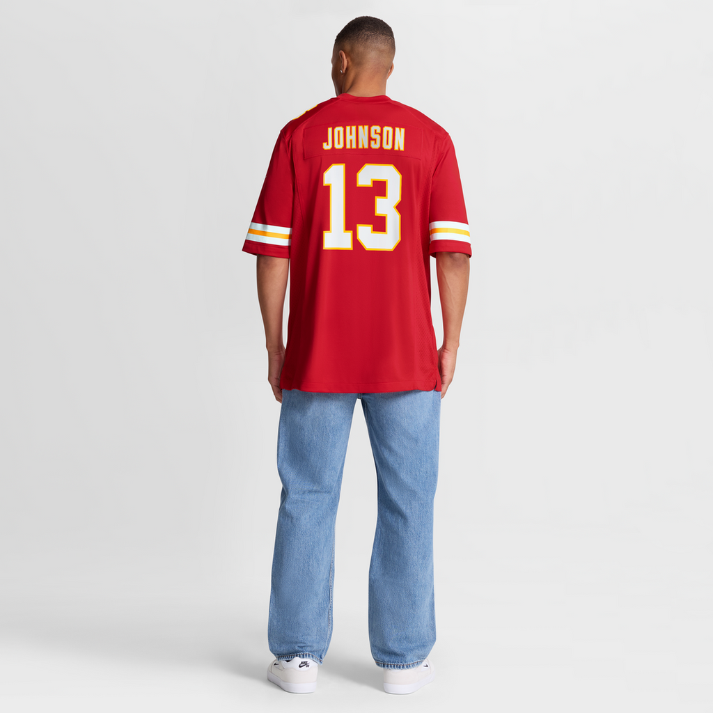 Kansas City Chiefs Nazeeh Johnson Red Game Player Jersey product image 8, provided for visual reference and product detail