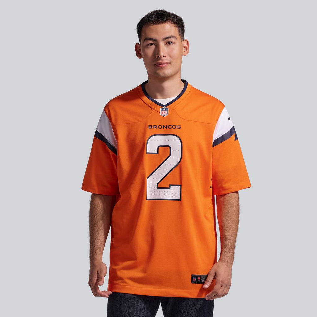 Denver Broncos Patrick Surtain II Orange Team Game Jersey product image 2, provided for visual reference and product detail