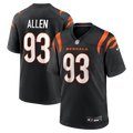Cincinnati Bengals Jonathan Allen Black Team Game Jersey product image 1, provided for visual reference and product detail