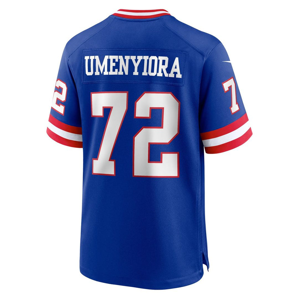 New York Giants Osi Umenyiora Royal Retired Player Alternate Game Jersey product image 3, provided for visual reference and