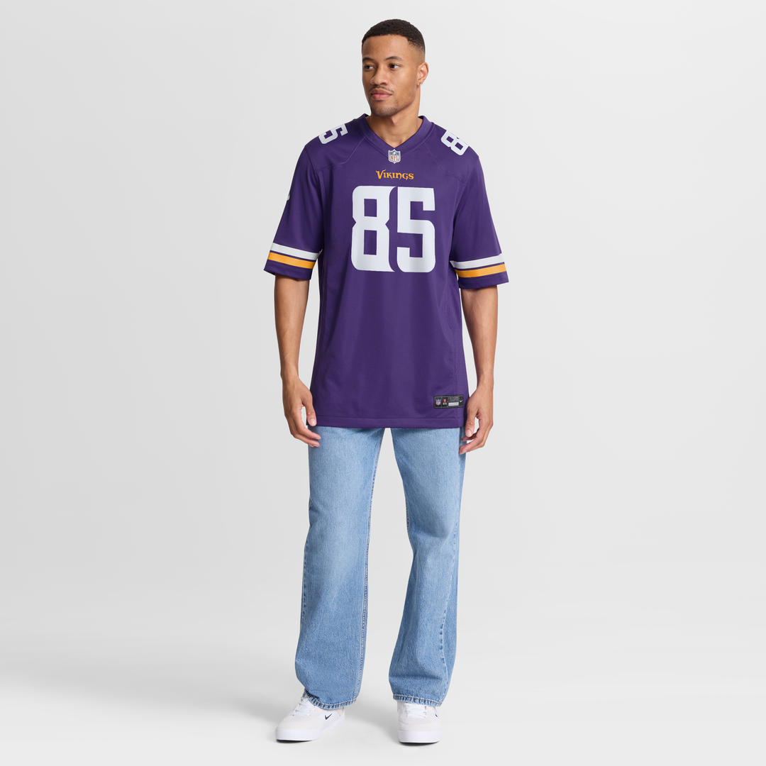 Minnesota Vikings Ben Yurosek Purple Team Game Jersey product image 7, provided for visual reference and product detail