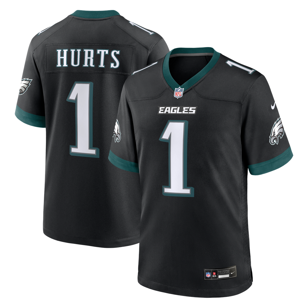 Philadelphia Eagles Jalen Hurts Midnight Green Team Game Jersey product image 27, provided for visual reference and product