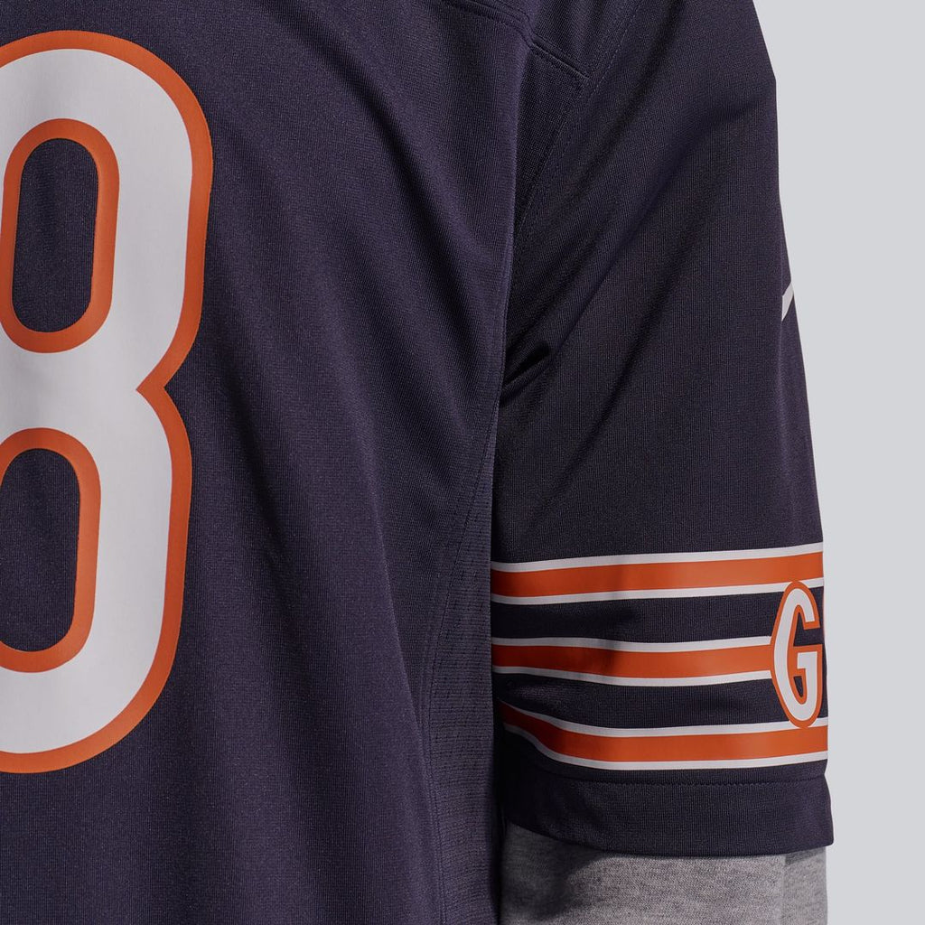 Chicago Bears Caleb Williams White First Round Pick Player Game Jersey product image 25, provided for visual reference and